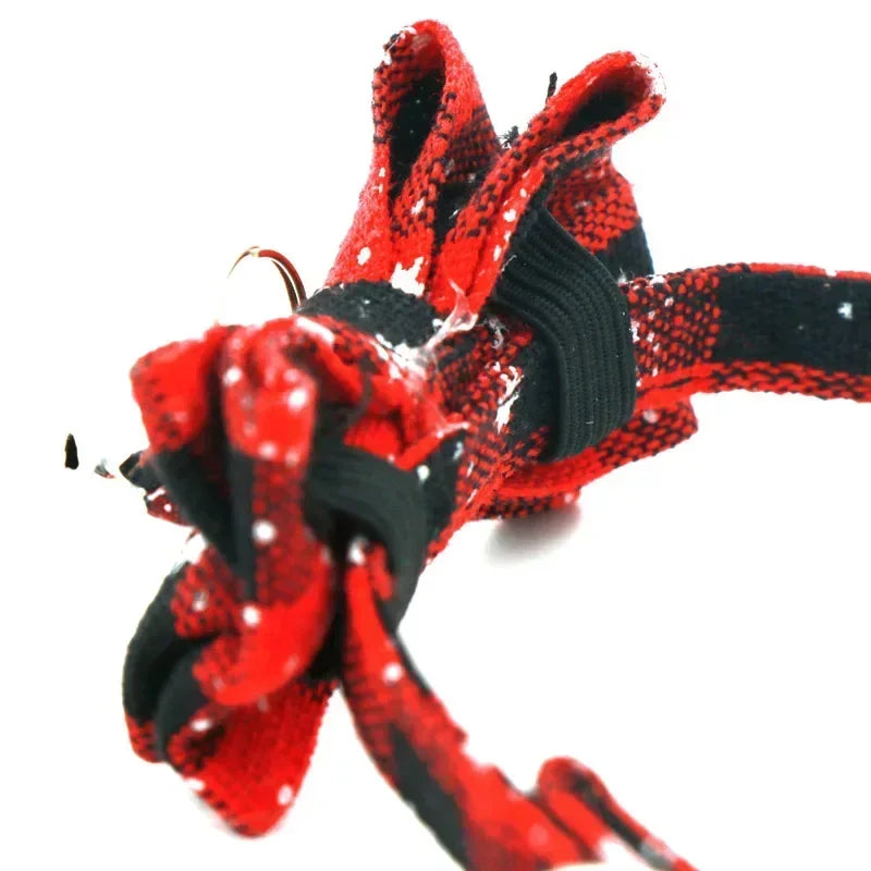 Christmas Bowknot Cat Small Dog Collar with Bell