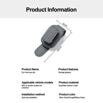 Car Eyeglass Storage Clip Sun Visor