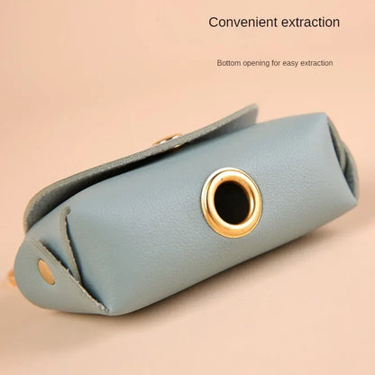 Stylish Pet Bag Holder Faux Leather Pet Poop Bag Holder