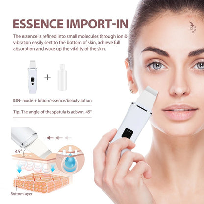 ultrasonic facial skin scrubber