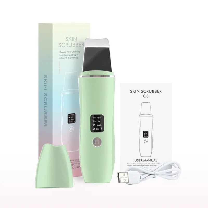 ultrasonic facial skin scrubber
