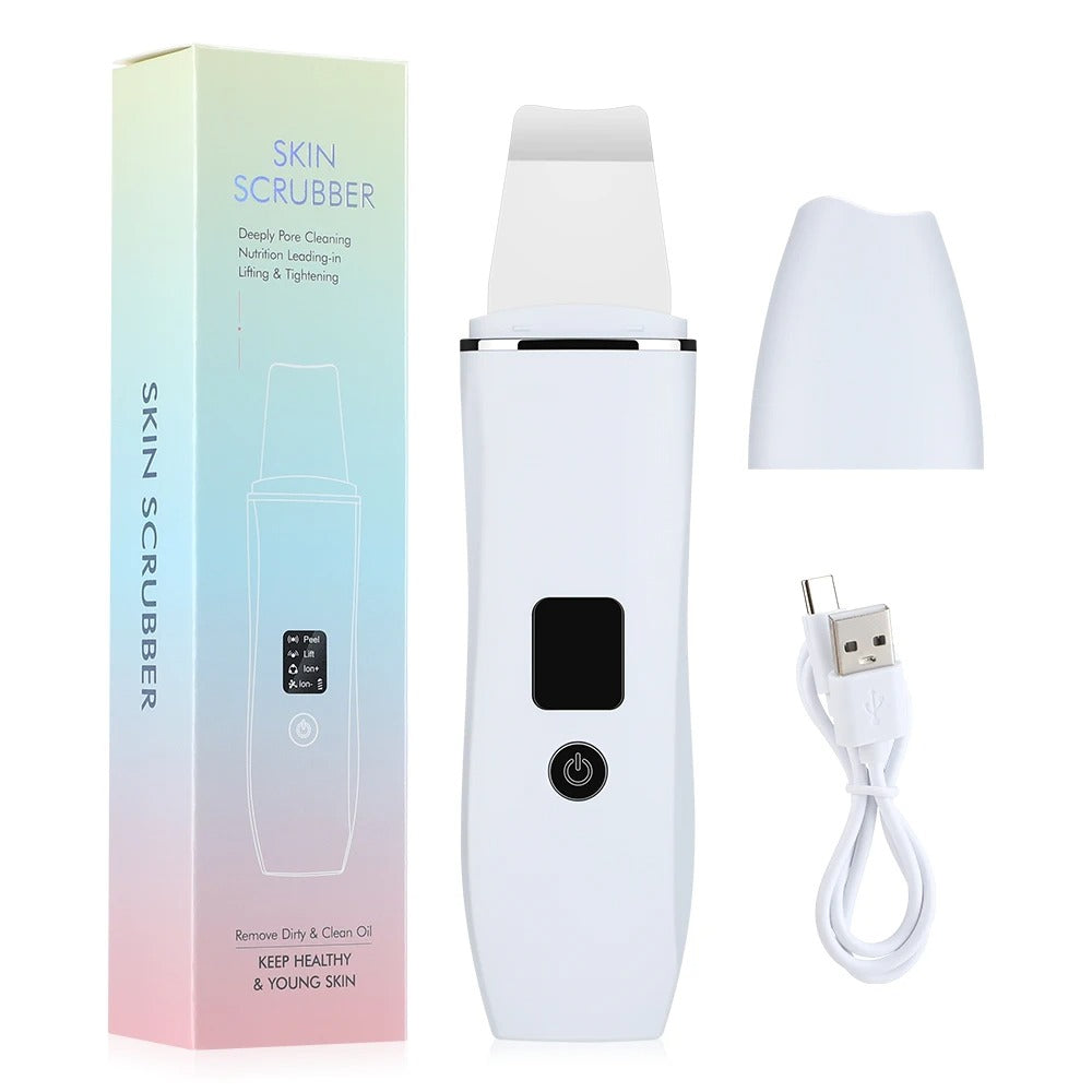 ultrasonic facial skin scrubber