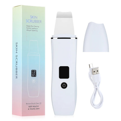 ultrasonic facial skin scrubber